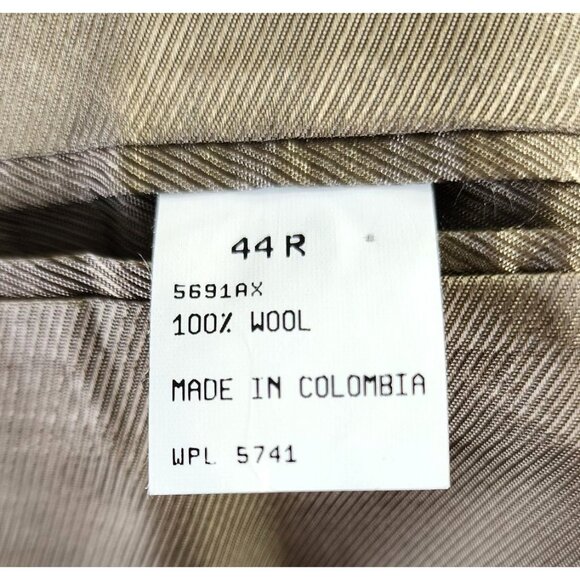 Oscar De La Renta Men's 100% Wool 3-Button 44R Vintage Sport Coat Dress Jacket - Picture 13 of 14